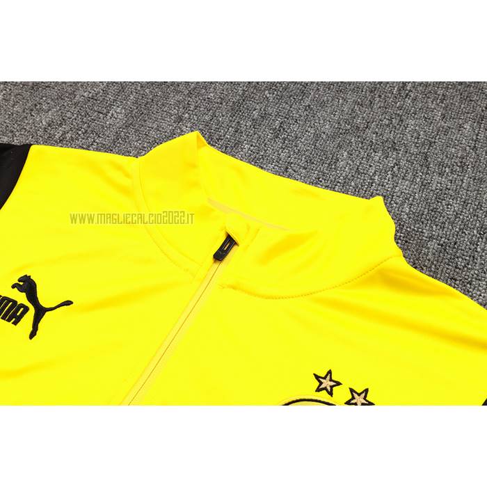 Tuta da Track de Felpa del Borussia Dortmund 2023-2024 Giallo